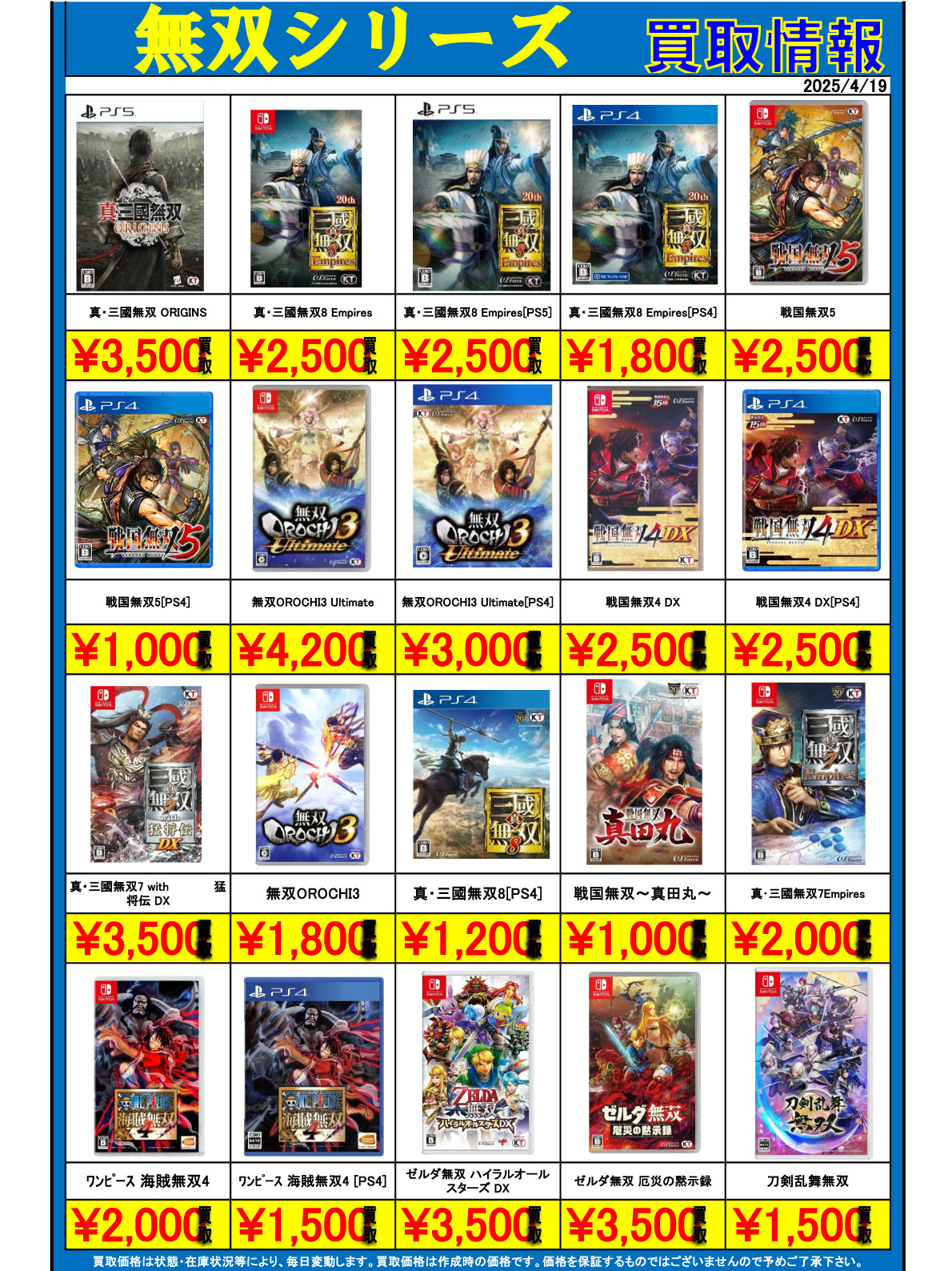 ゲーム強化買取商品