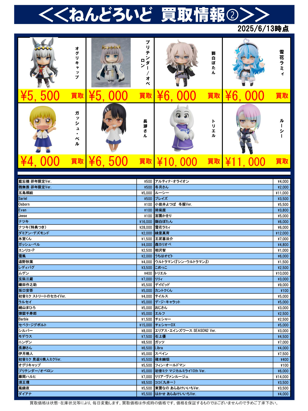 おもちゃ強化買取商品