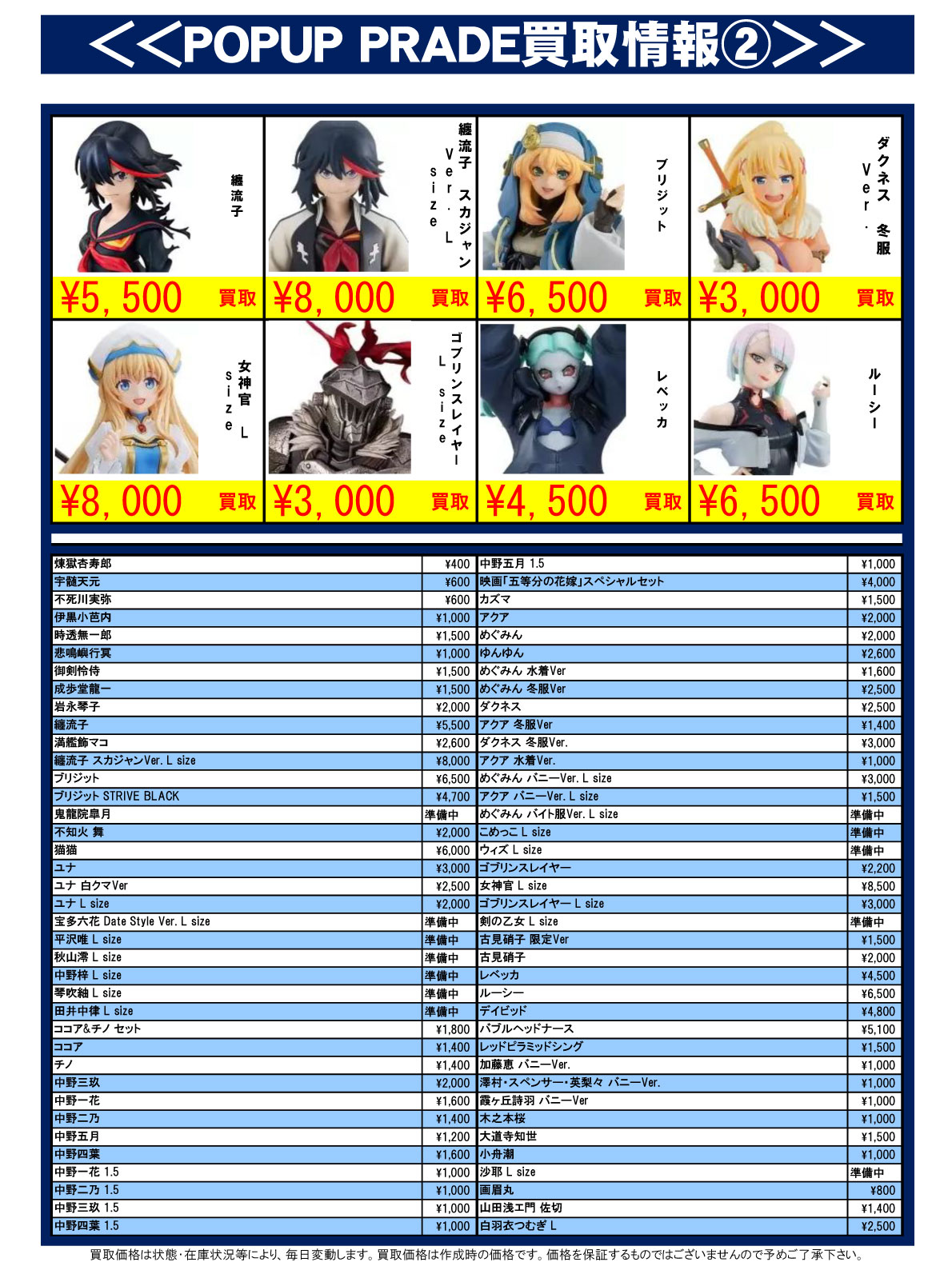 おもちゃ強化買取商品