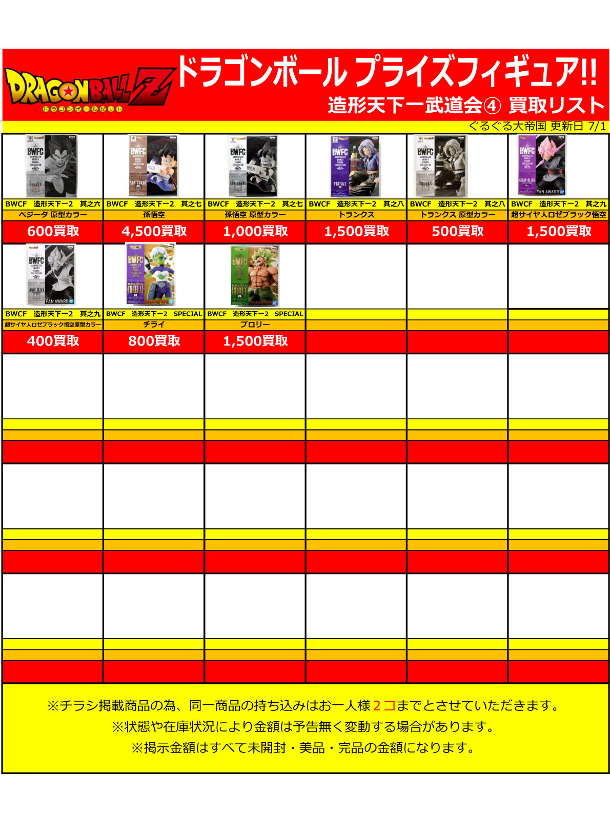 おもちゃ強化買取商品