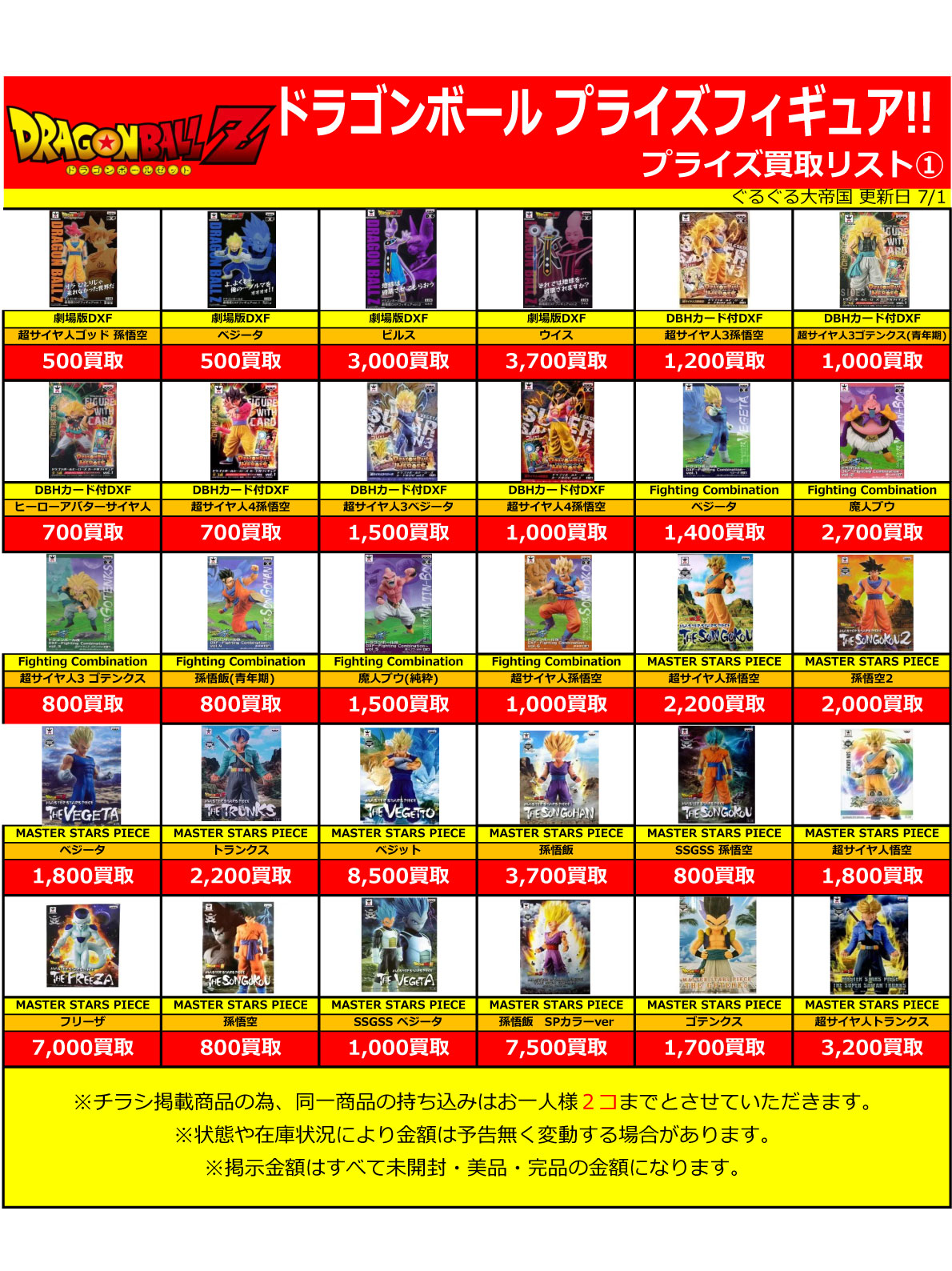 おもちゃ強化買取商品