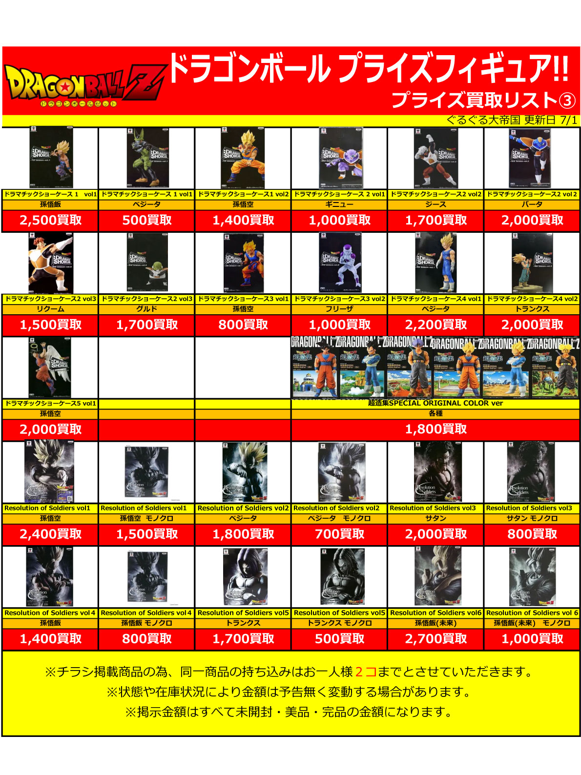 おもちゃ強化買取商品