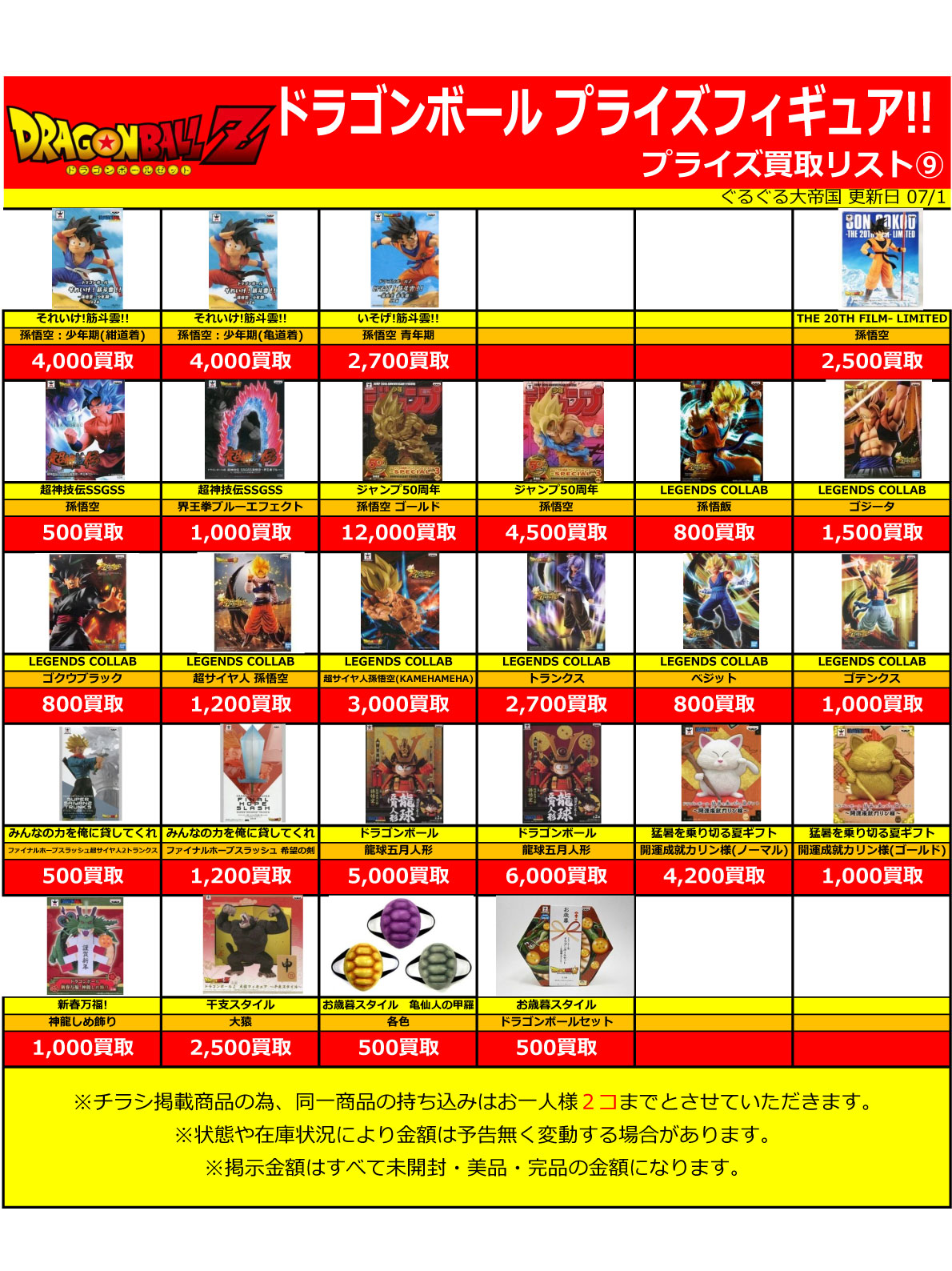 おもちゃ強化買取商品