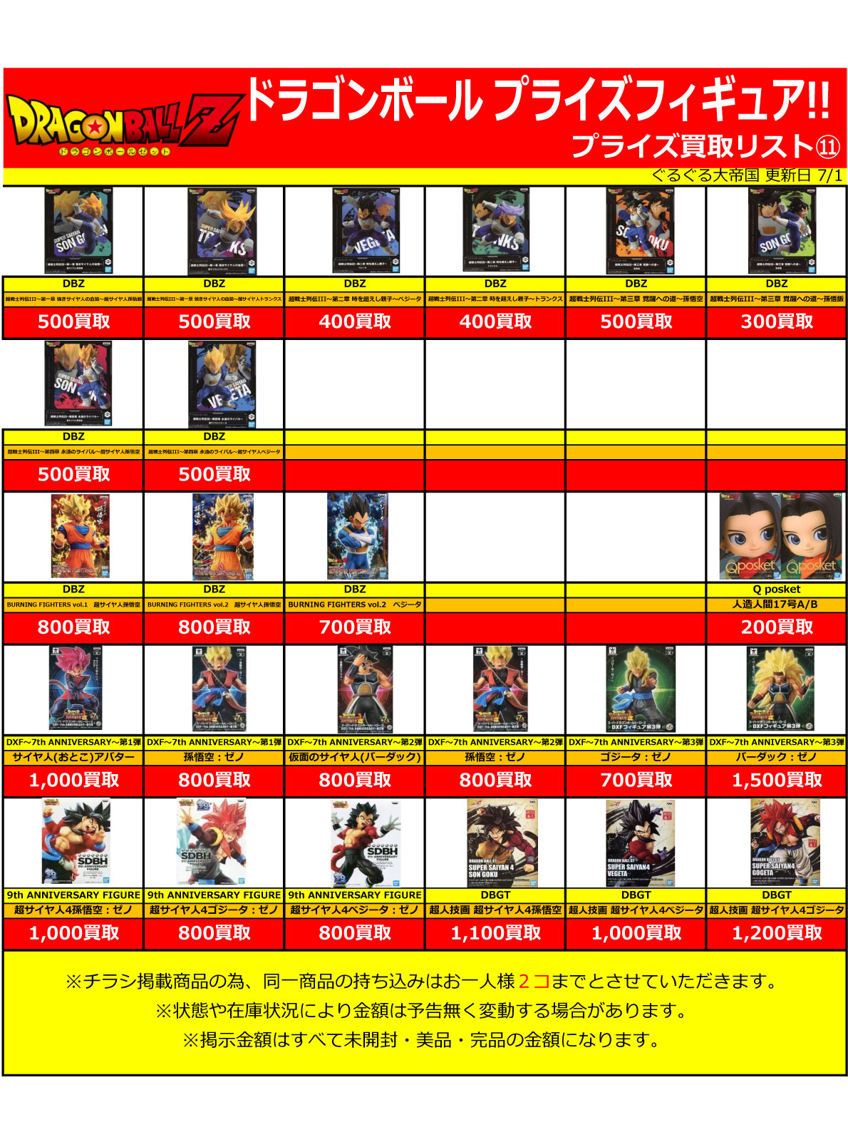 おもちゃ強化買取商品