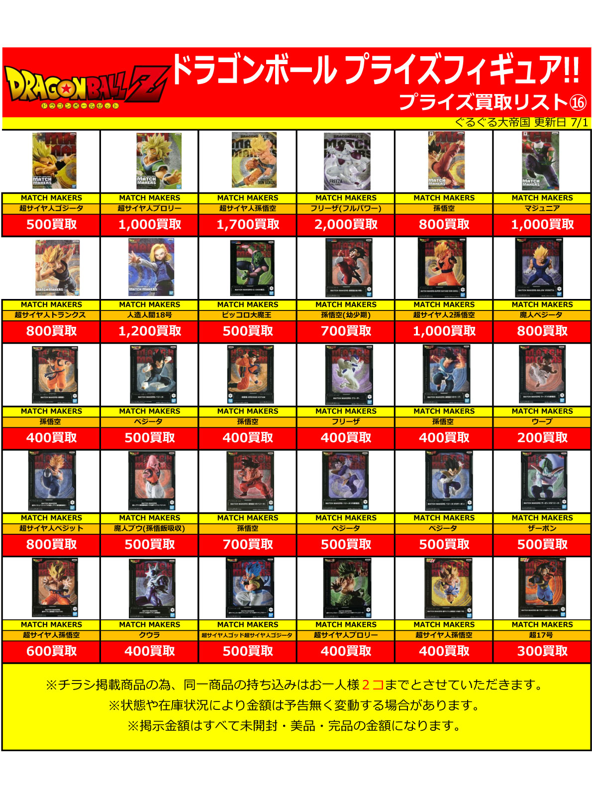 おもちゃ強化買取商品