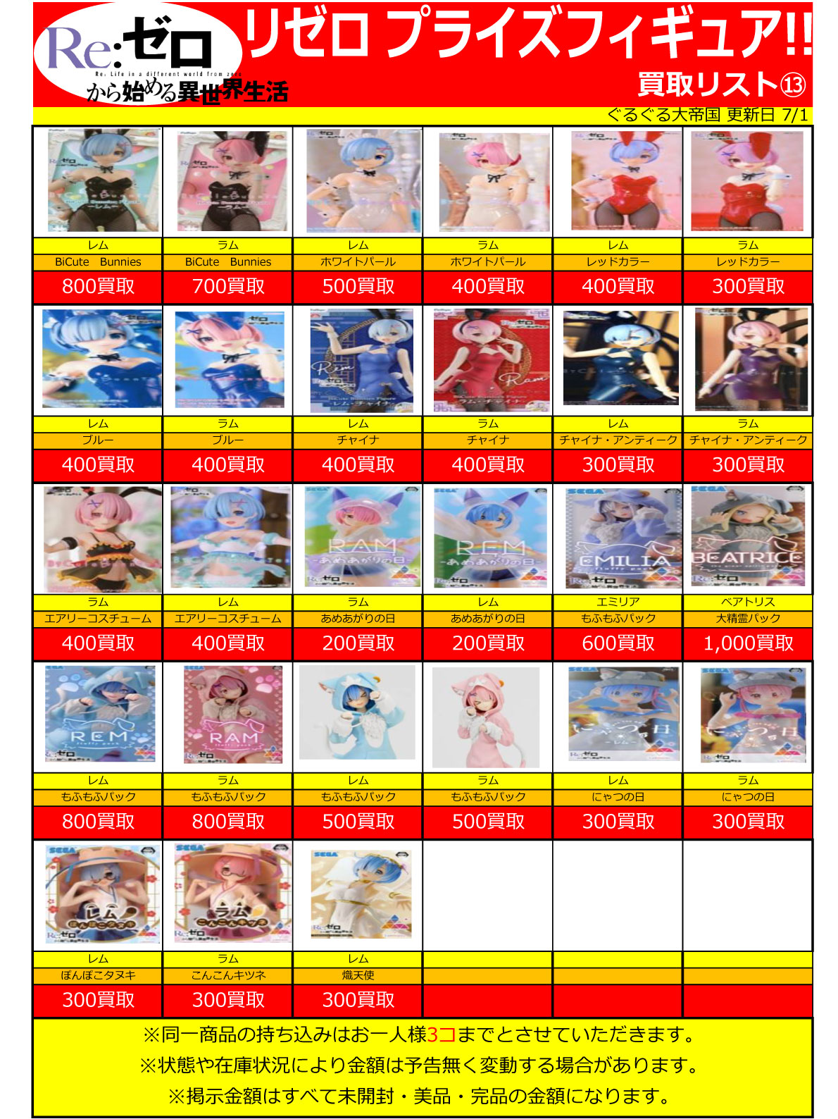 おもちゃ強化買取商品