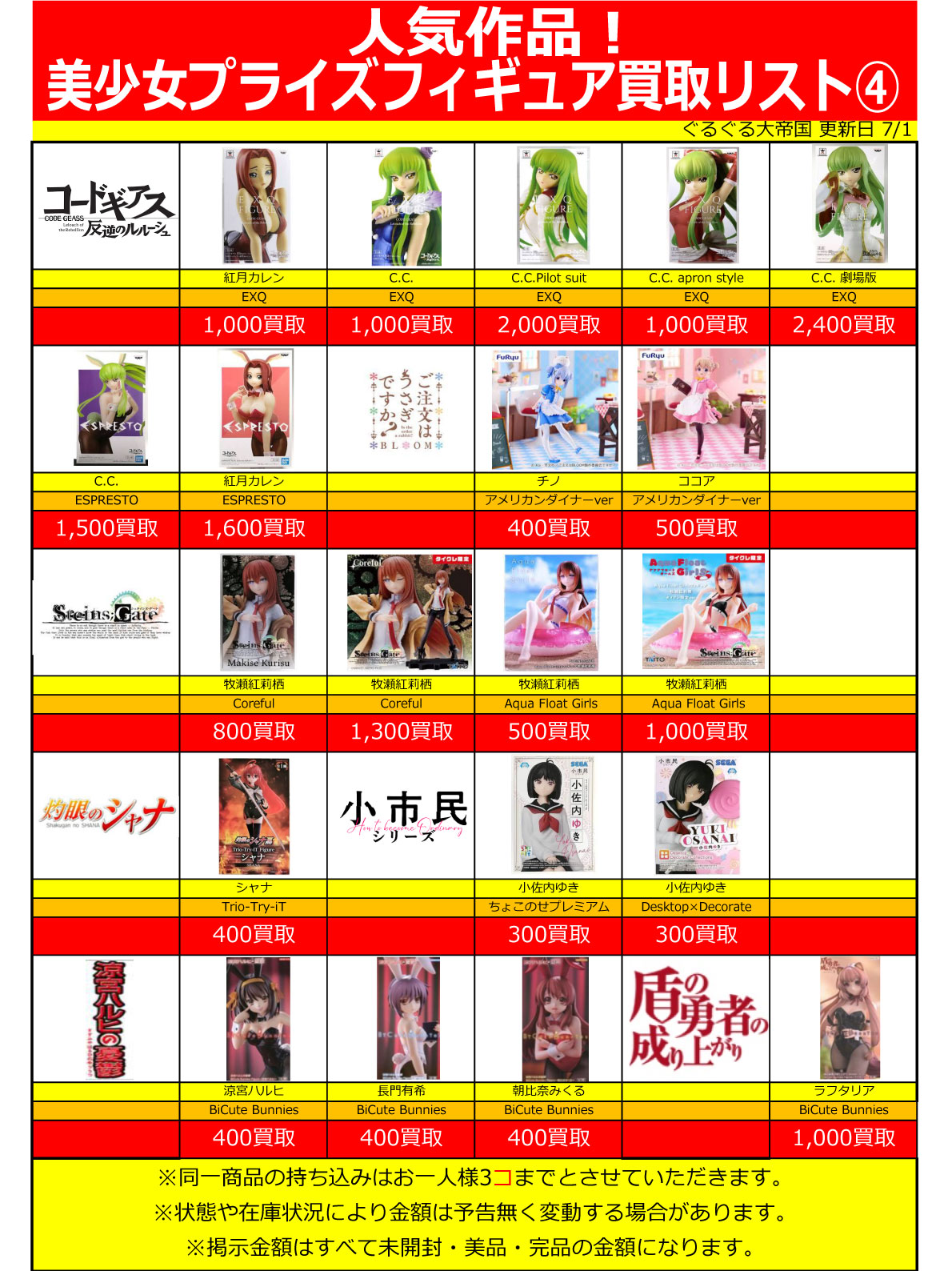 おもちゃ強化買取商品