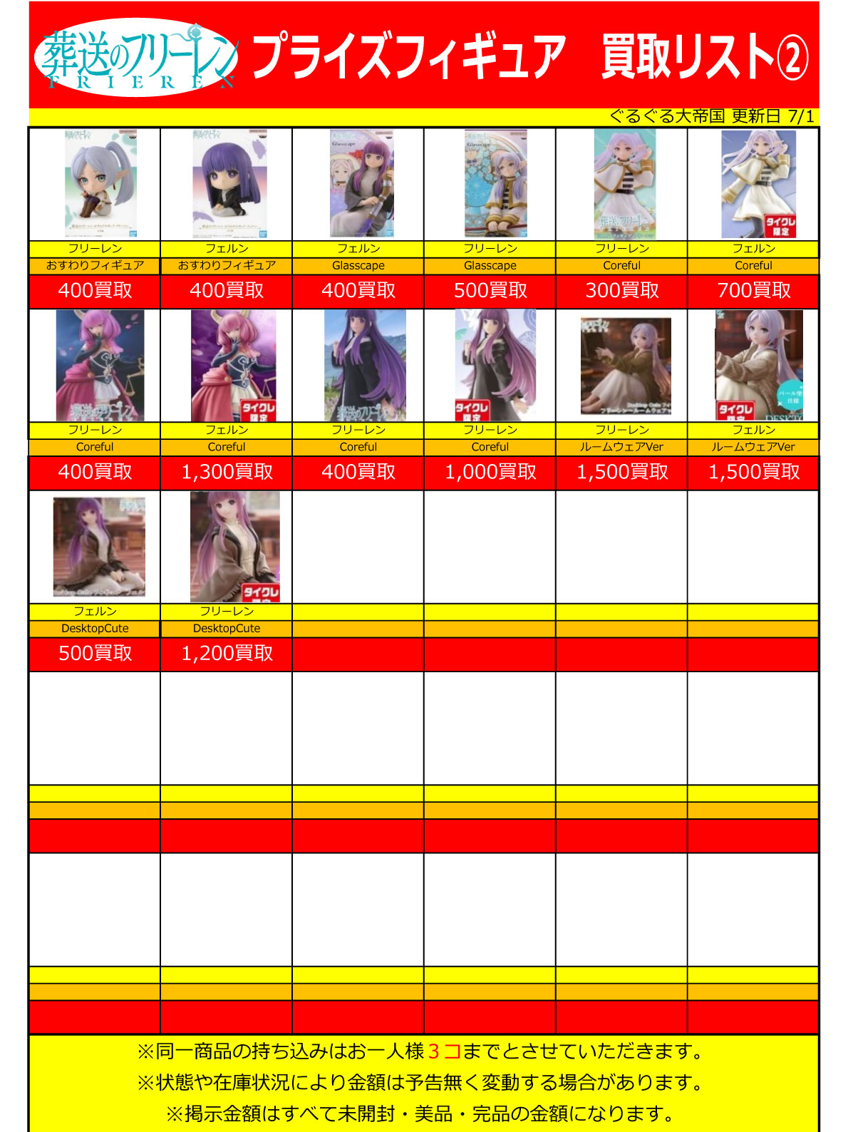 おもちゃ強化買取商品