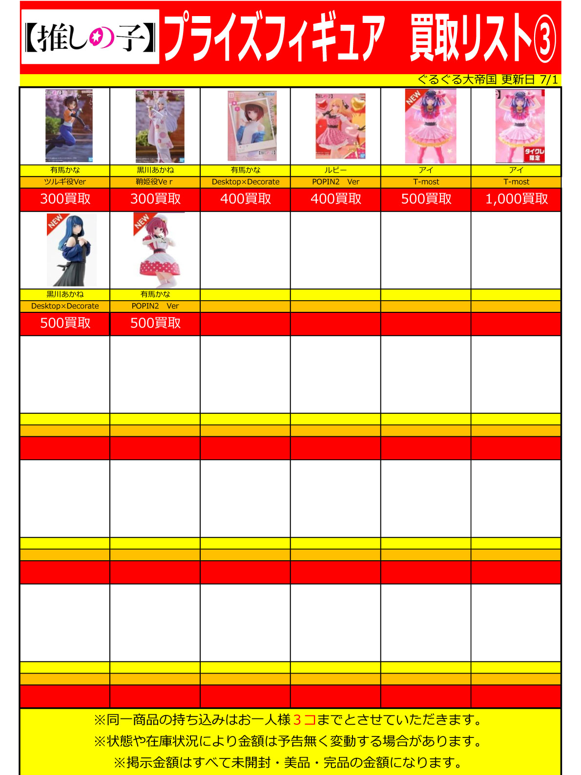 おもちゃ強化買取商品