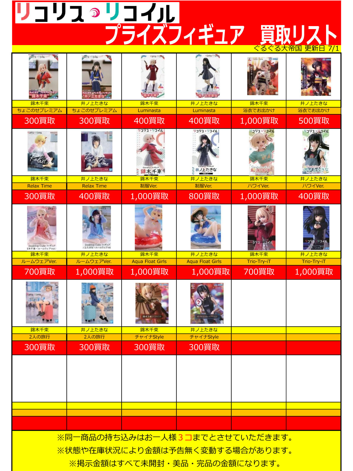 おもちゃ強化買取商品