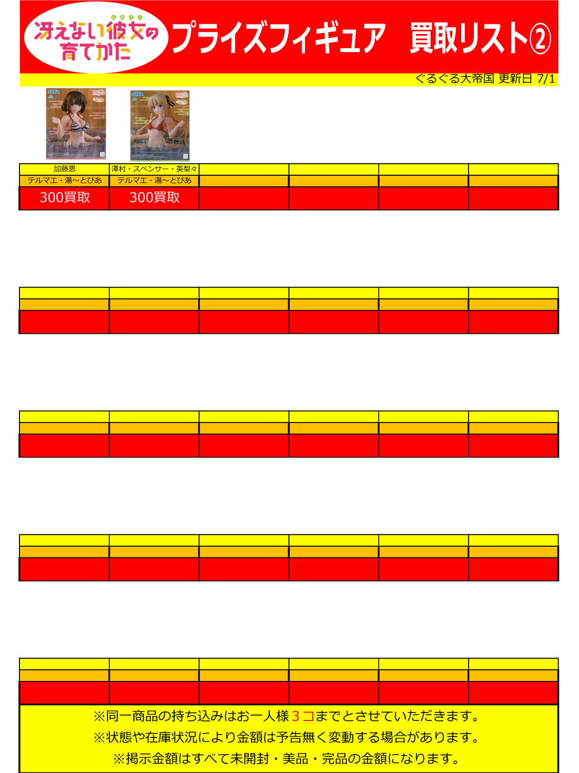 おもちゃ強化買取商品